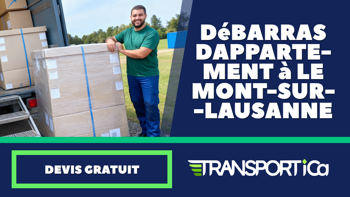 Débarras d’appartement à Le Mont-sur-Lausanne