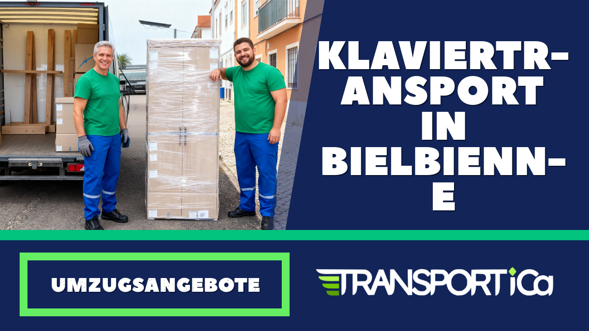 Klaviertransport in Biel/Bienne