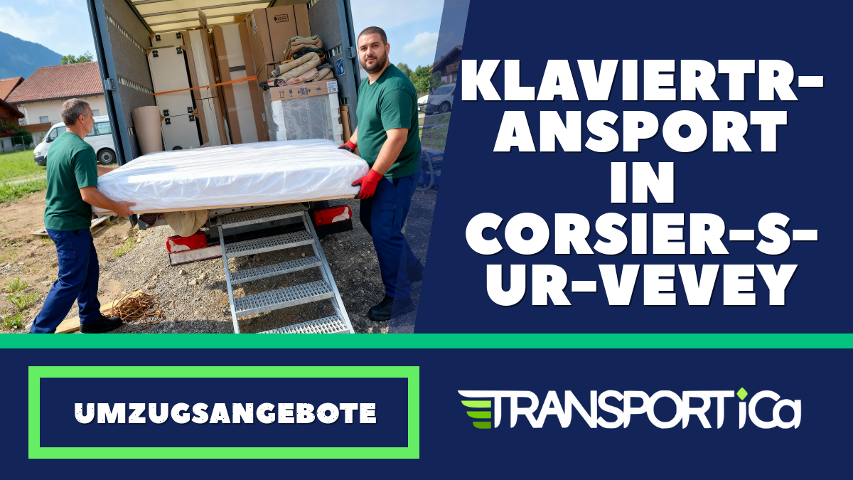 Klaviertransport in Corsier-sur-Vevey