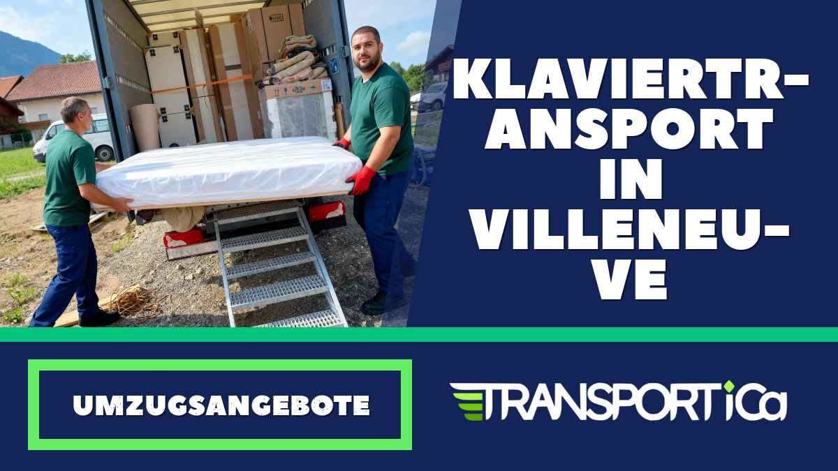 Klaviertransport in Villeneuve