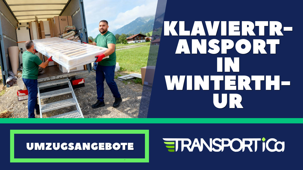 Klaviertransport in Winterthur