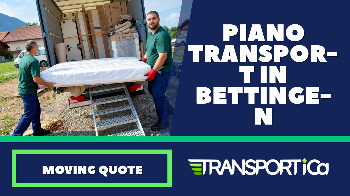 Piano transport in Bettingen