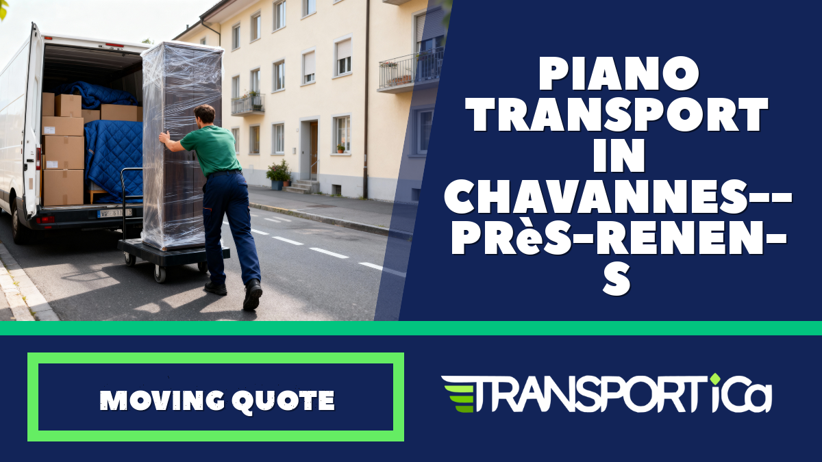 Piano transport in Chavannes-près-Renens