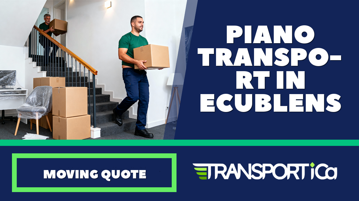 Piano transport in Ecublens