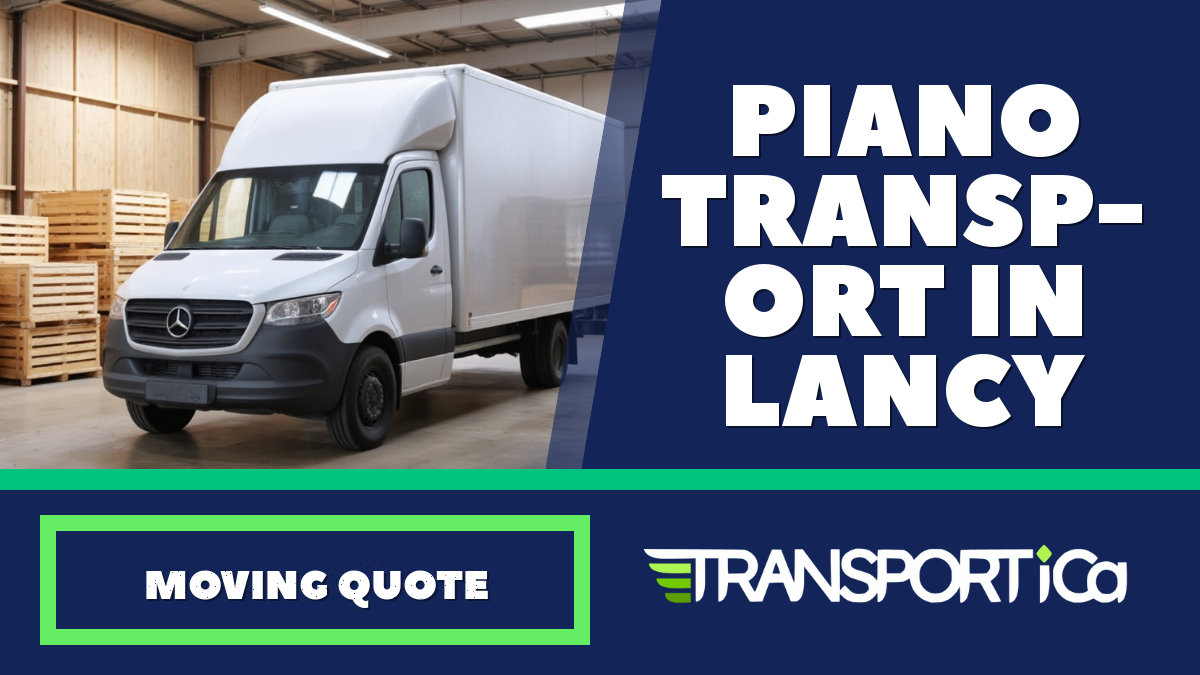 Piano transport in Lancy
