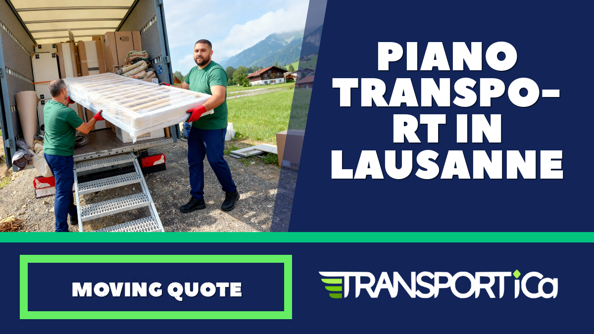 Piano transport in Lausanne