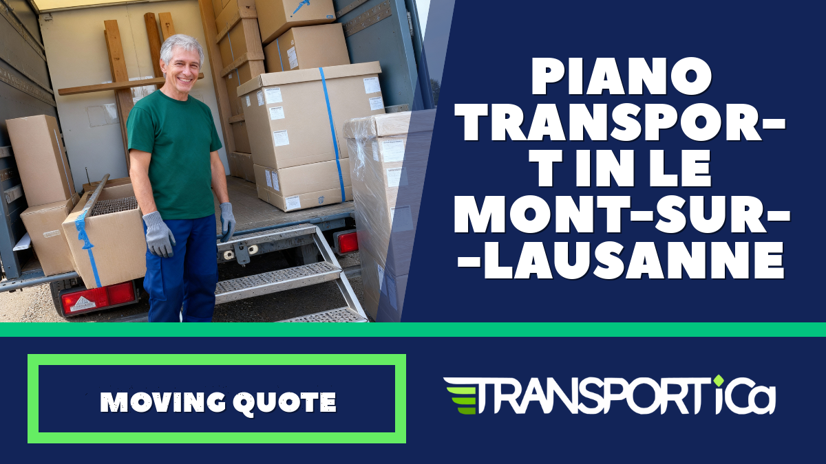 Piano transport in Le Mont-sur-Lausanne
