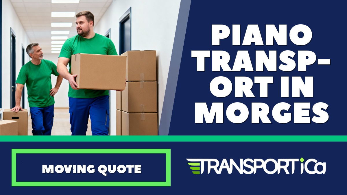 Piano transport in Morges