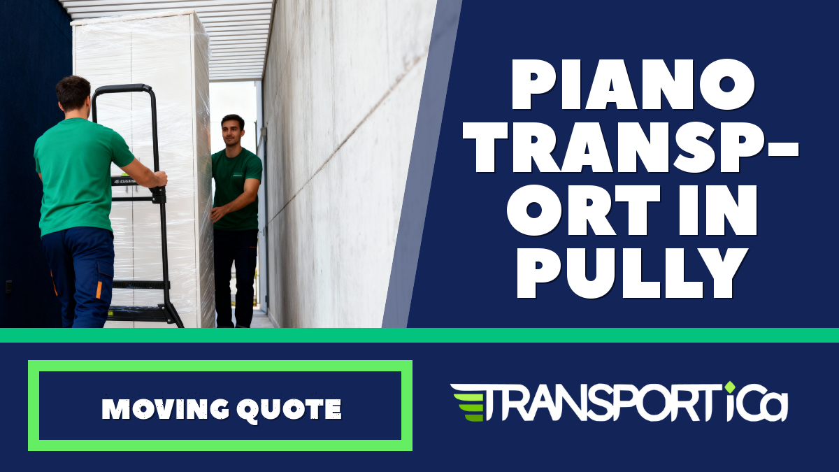 Piano transport in Pully