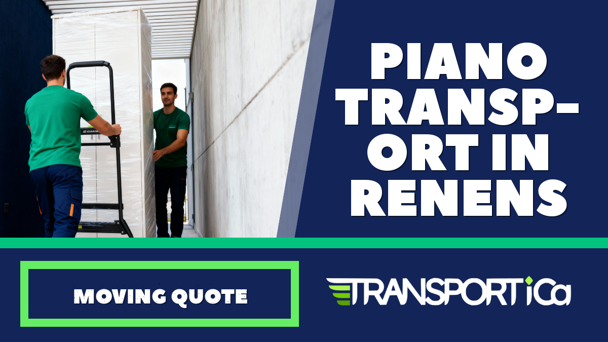 Piano transport in Renens