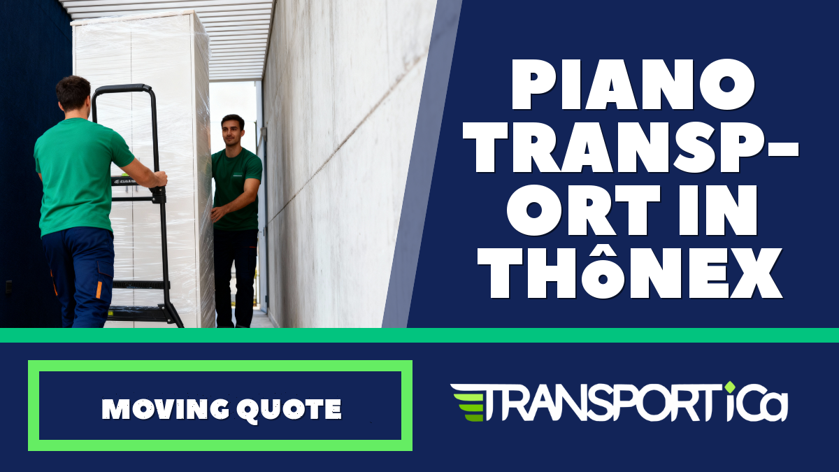 Piano transport in Thônex