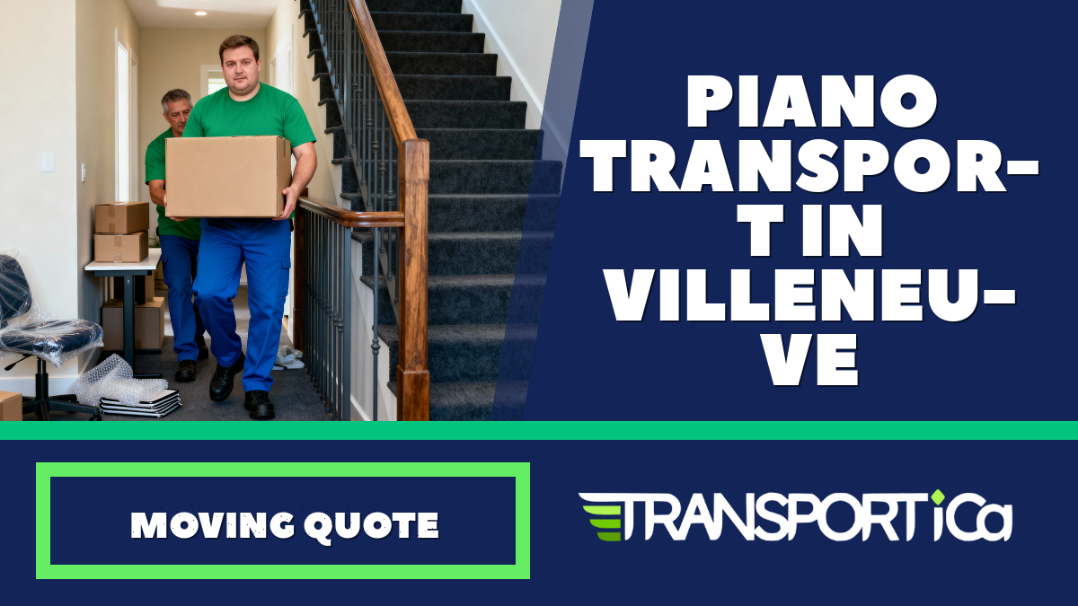 Piano transport in Villeneuve