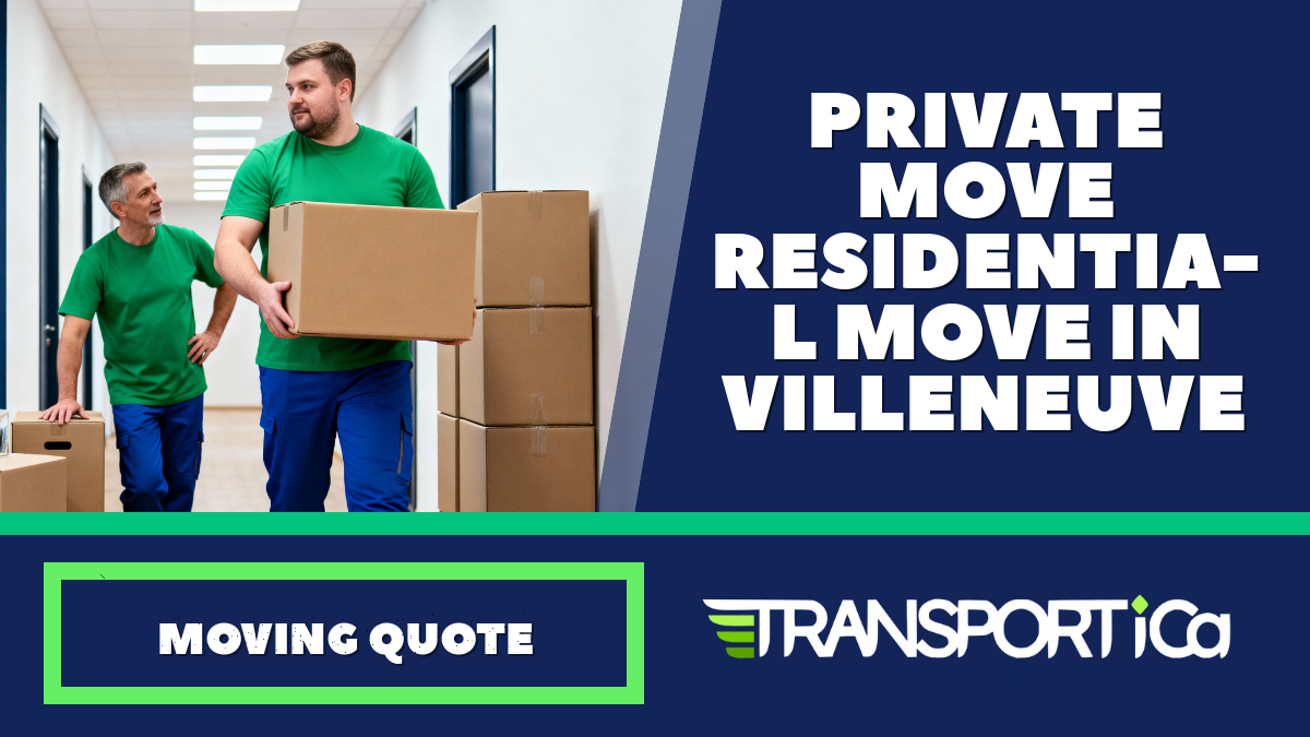Private move / residential move in Villeneuve