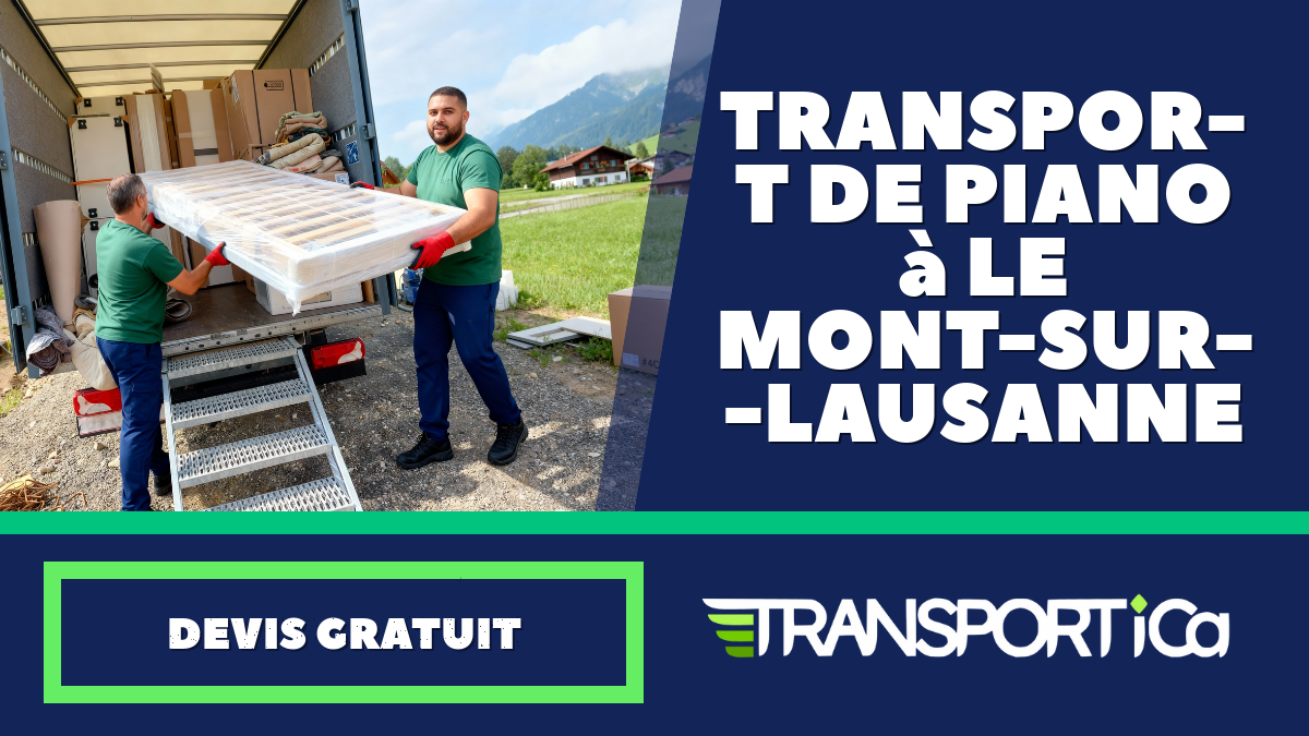 Transport de piano à Le Mont-sur-Lausanne