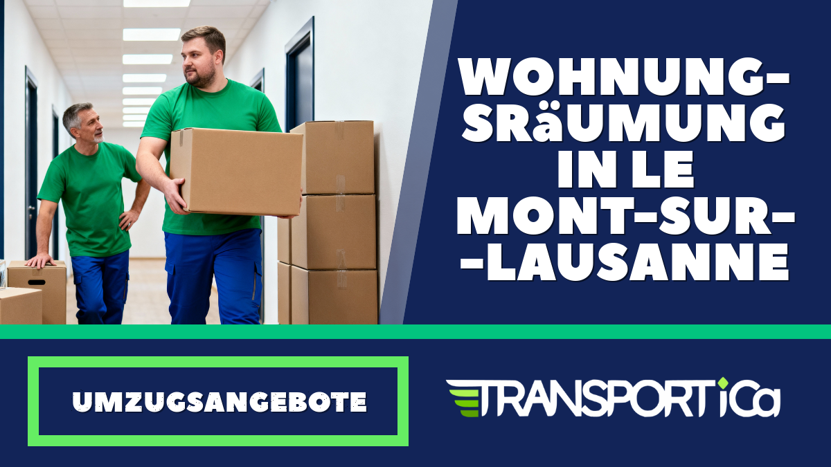 Wohnungsräumung in Le Mont-sur-Lausanne