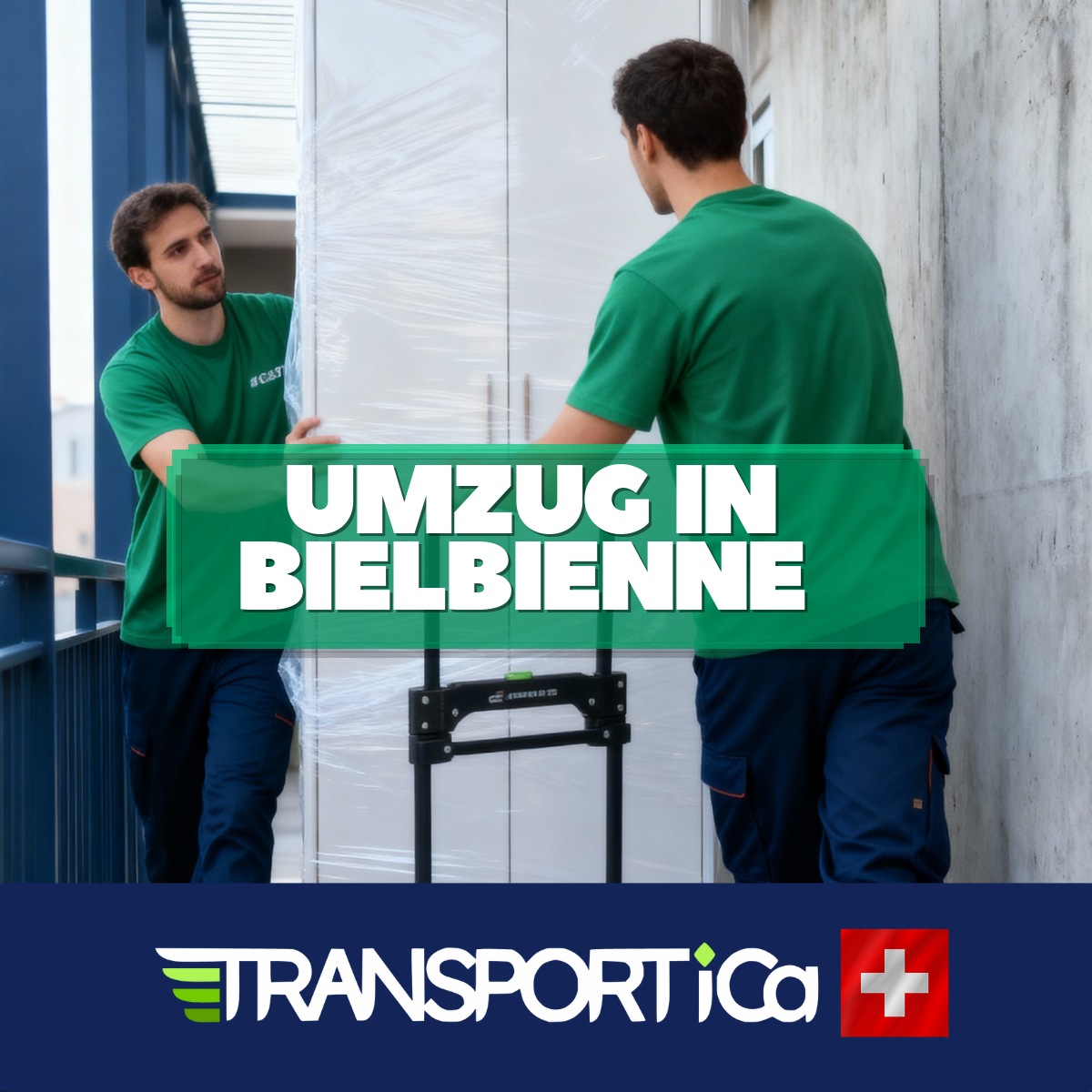 Klaviertransport in Biel/Bienne