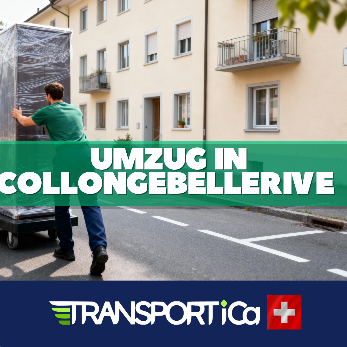 Klaviertransport in Collonge-Bellerive