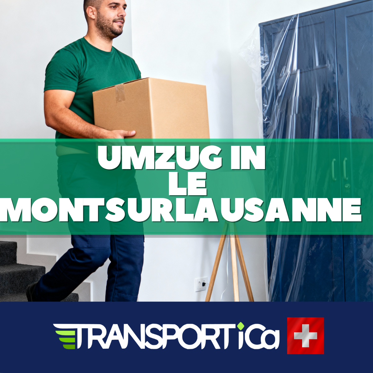 Klaviertransport in Le Mont-sur-Lausanne