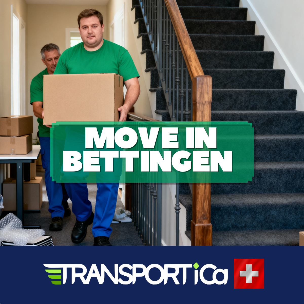 Piano transport in Bettingen