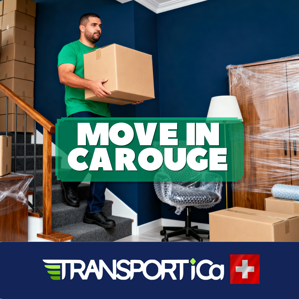 Piano transport in Carouge