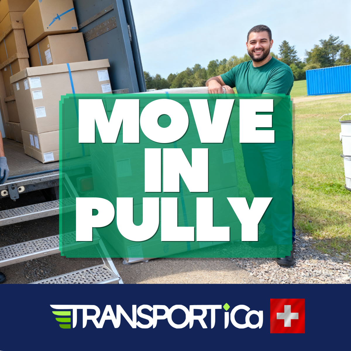 Piano transport in Pully