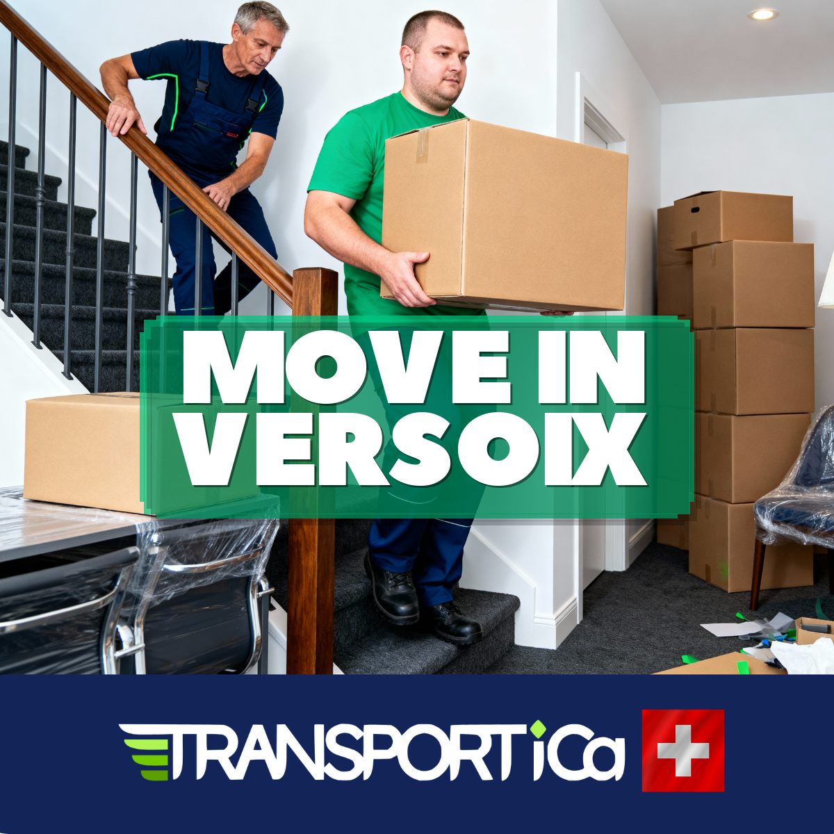 Piano transport in Versoix