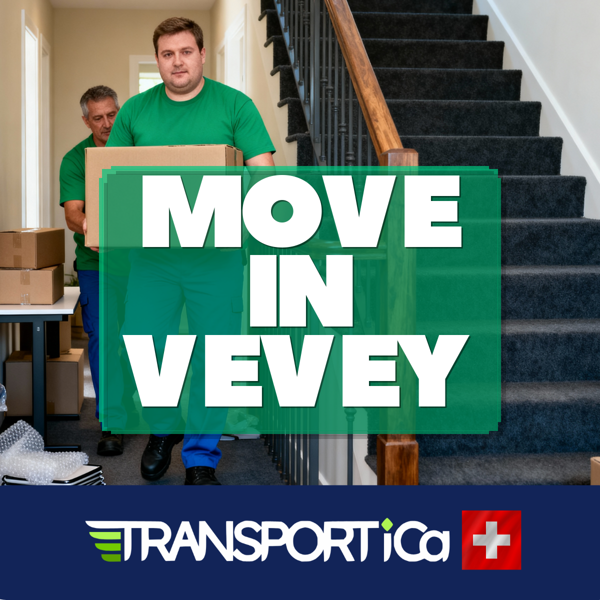 Piano transport in Vevey