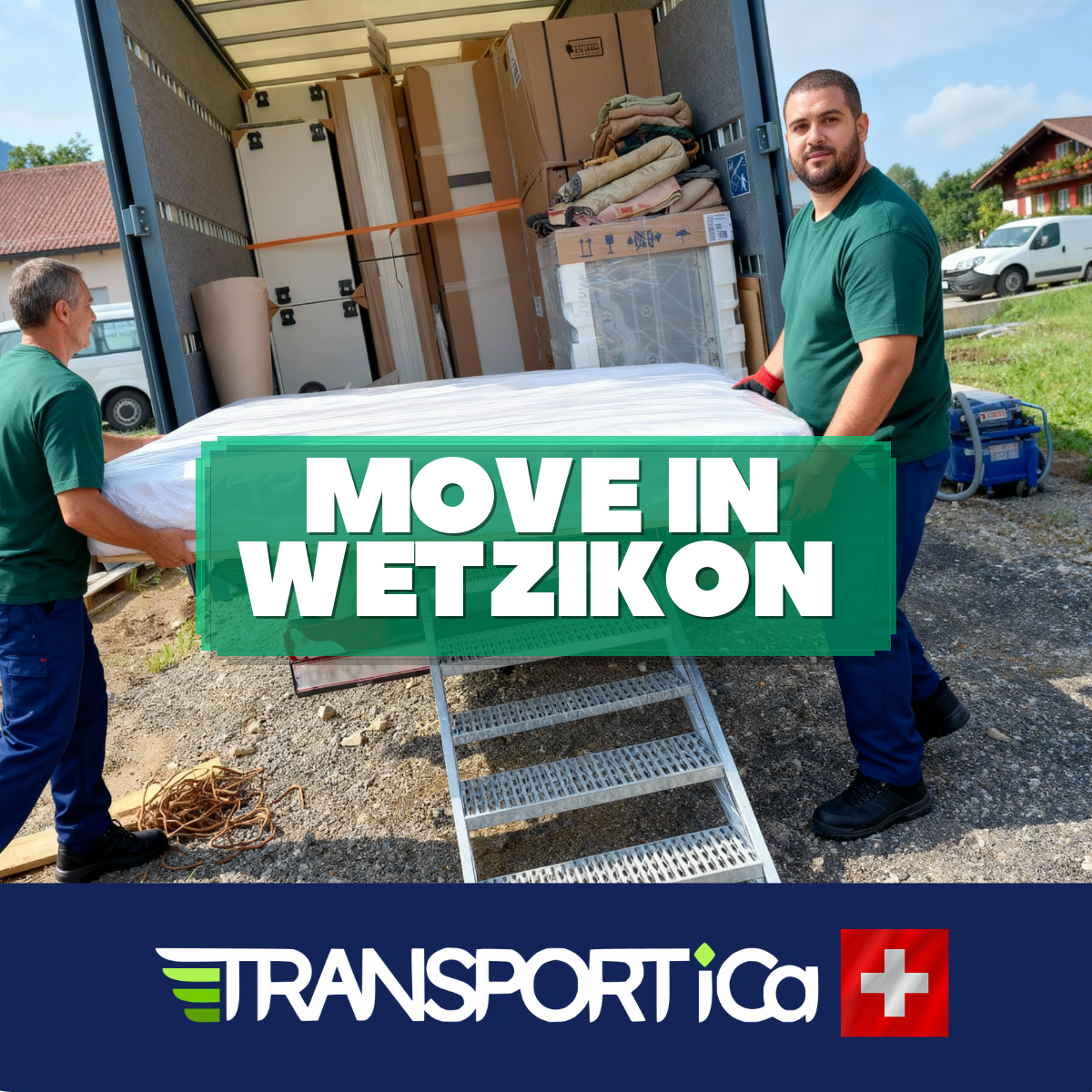 Piano transport in Wetzikon
