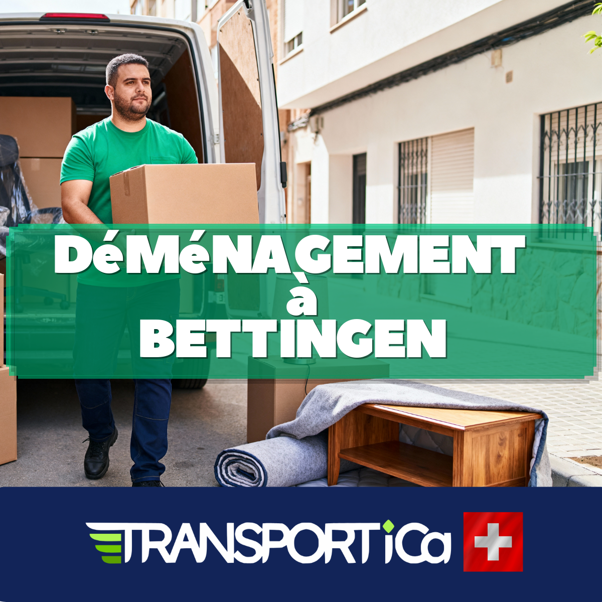 Transport de piano à Bettingen