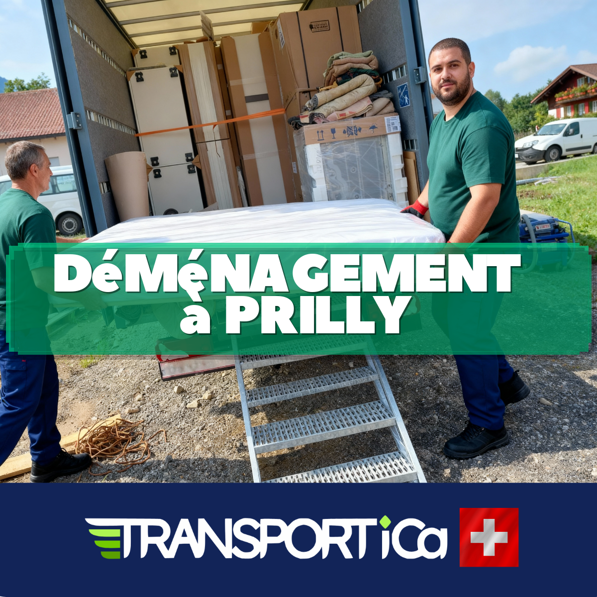 Transport de piano à Prilly